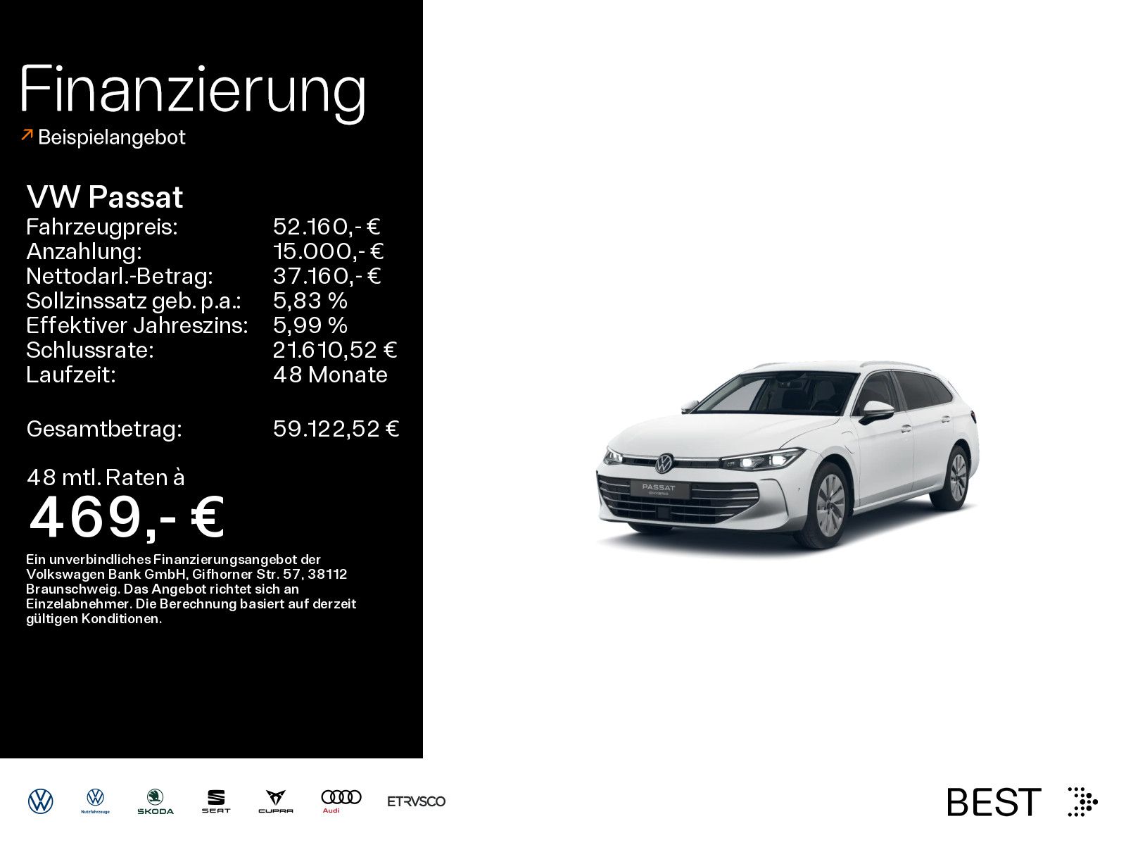 Volkswagen Passat 1.5 eHybrid DSG Business IQ.LIGHT*SHZ*NAV