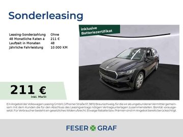 Skoda Leasingangebot: Skoda Enyaq iV 50 Loft Alu 19" GRA LED Navi RüKa