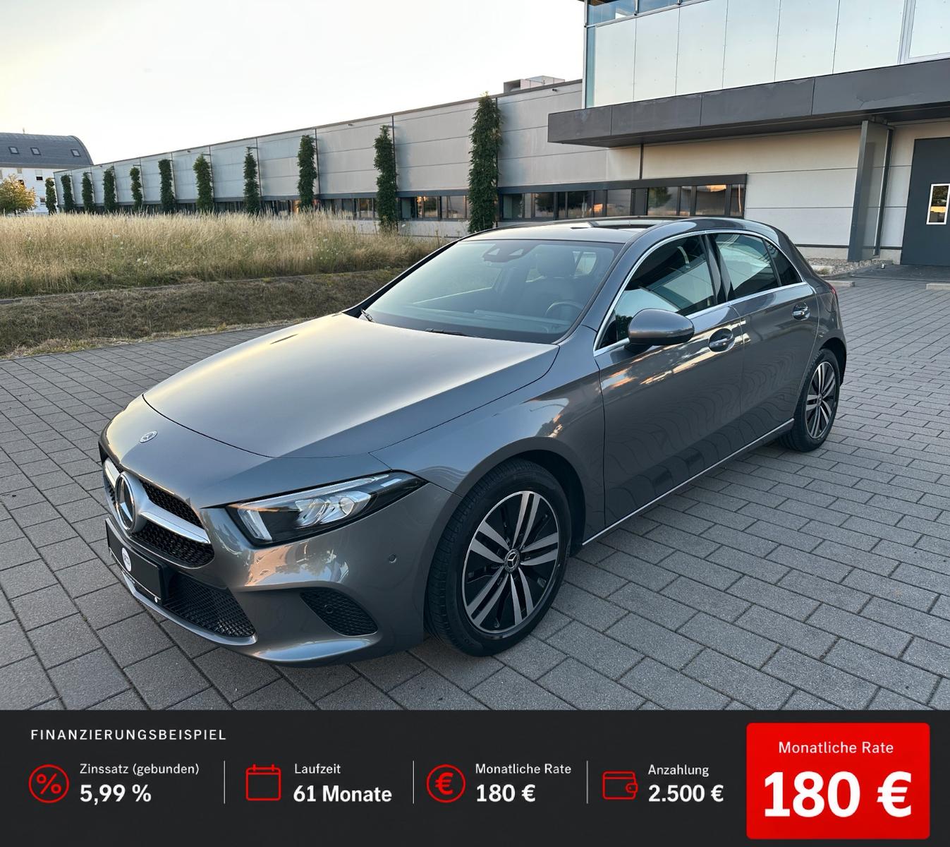 Mercedes-Benz A 200 Pano/LED/Teilleder/Allwetter/MBUX/Sitzhzg.