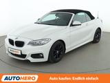 BMW 2er 220i M Sport Aut.*TEMPO*PC*SHZ*LIM*ALU*KLIMA - BMW: Weiß, Cabrio