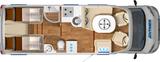 HYMER / ERIBA / HYMERCAR Tramp CL 678 #EINZELBETTEN#SOLAR#GARAGE#SAT#TV# - Teilintegrierter Einzelbetten