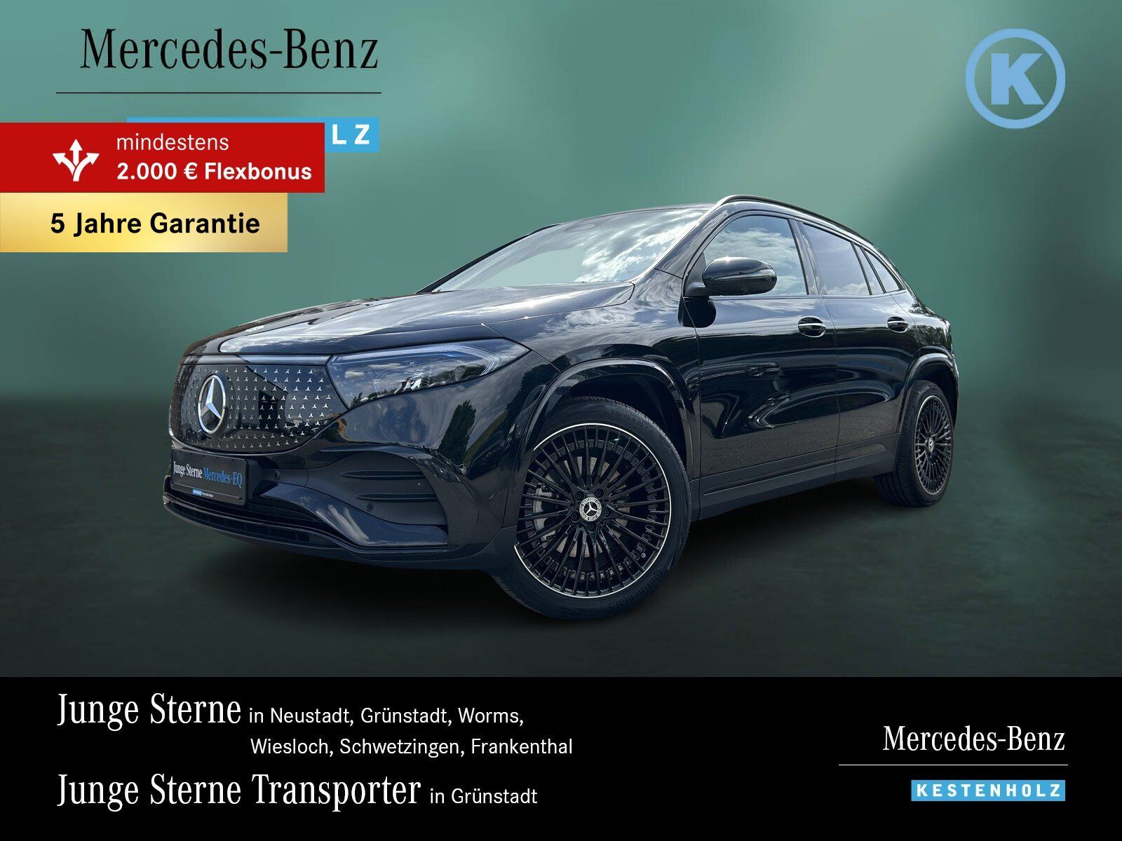 MERCEDES-BENZ EQA 250+ AMG+DISTR+360+PANO+NIGHT+20"+KEYL+EASYP