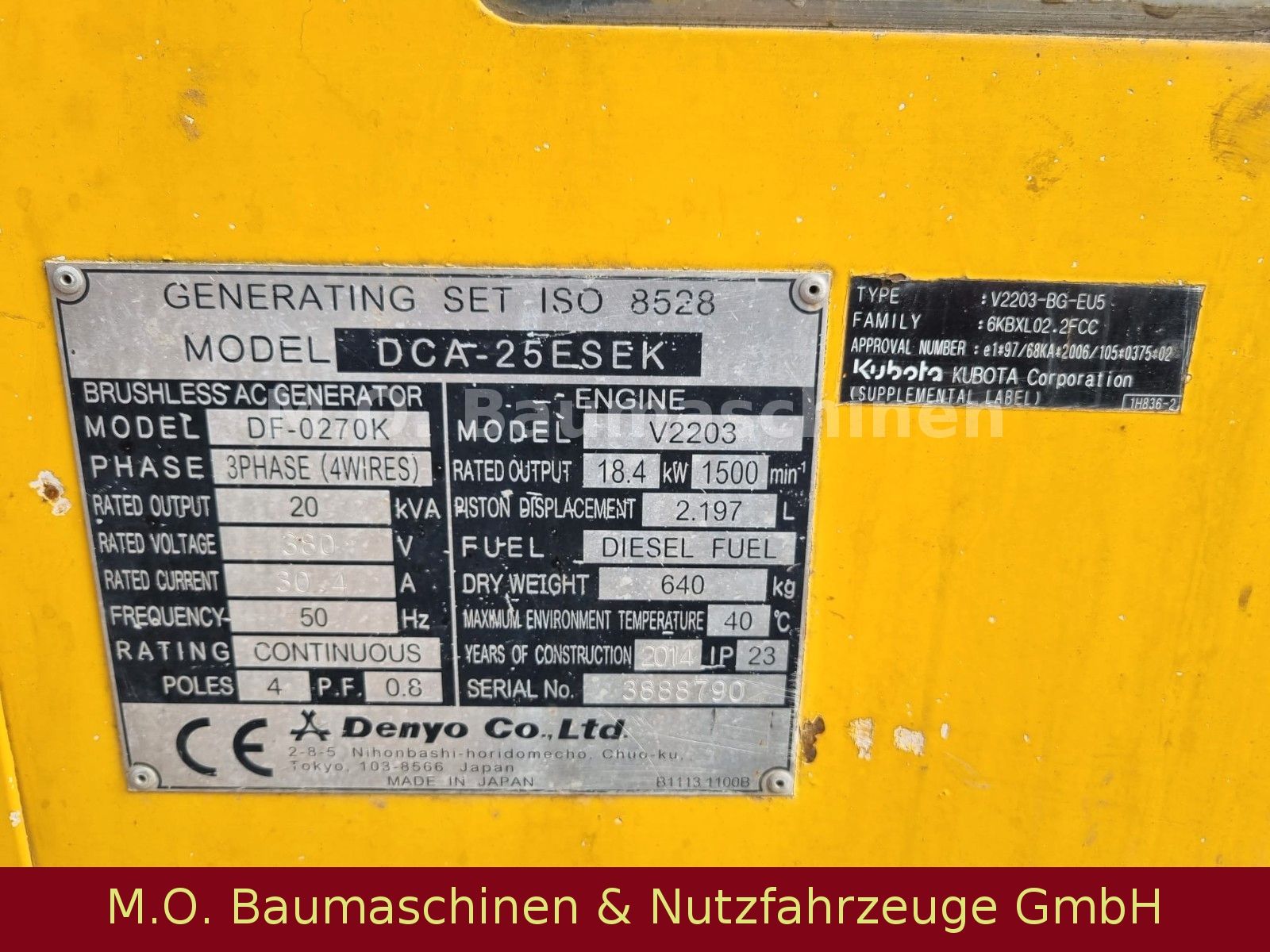 Fahrzeugabbildung Andere Denyo 20 KVA / Generator /