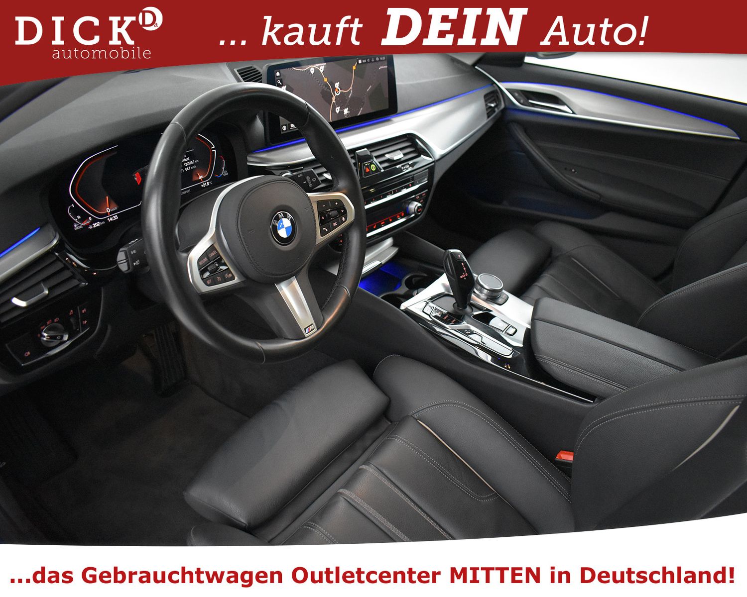 BMW 520d xDri Sport Line LEDER+PANO+VIRTU+PROF+360+M - Image 10