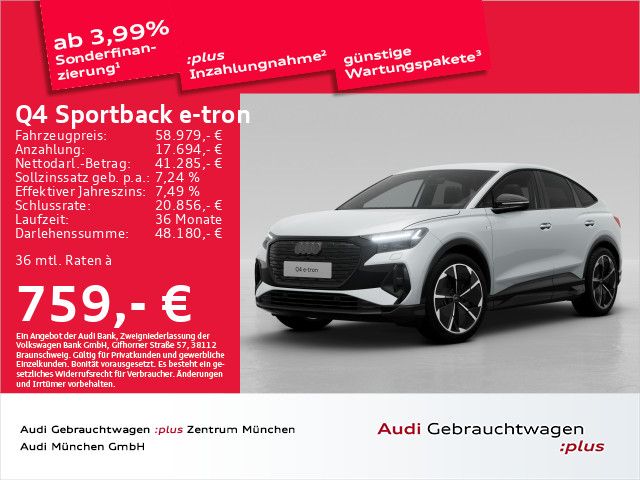 Audi Q4 Sportback 55 e-tron qu. S line AHK/Virtual+/N