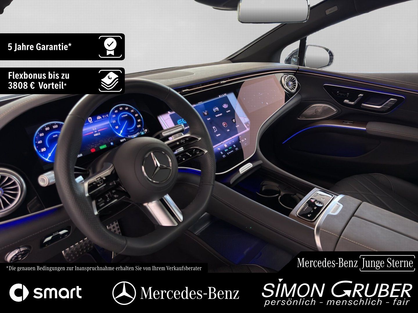 Fahrzeugabbildung Mercedes-Benz EQS 580 4M AMG Pano Hyper Sitzklima Massage