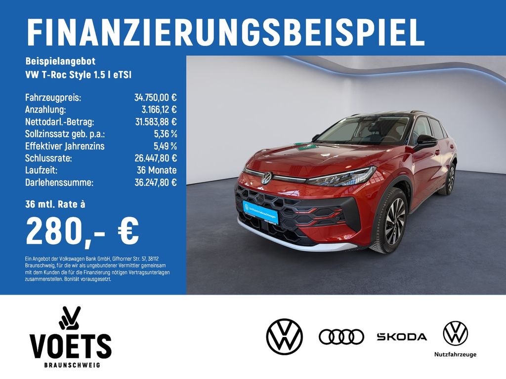 T-Roc Style 1.5 l eTSI KEYLESS+PARKASSIST+NAVI