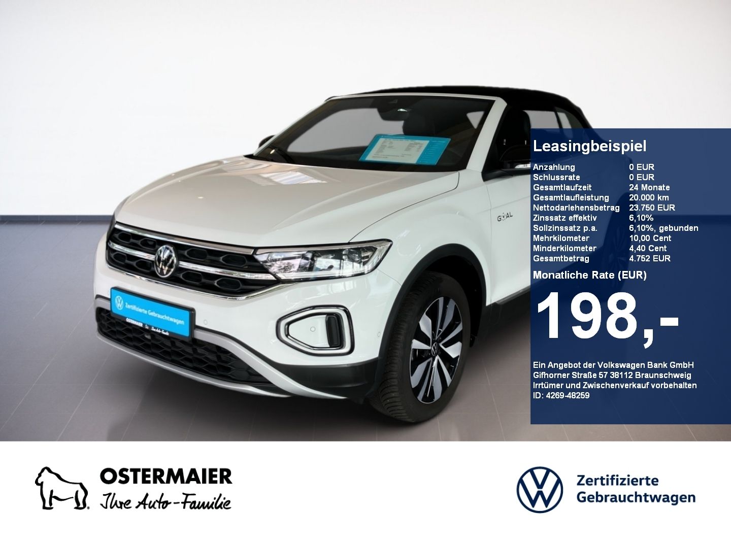 Volkswagen T-Roc Cabriolet GOAL 1.0TSI 116PS ACC.KAMERA.NAV
