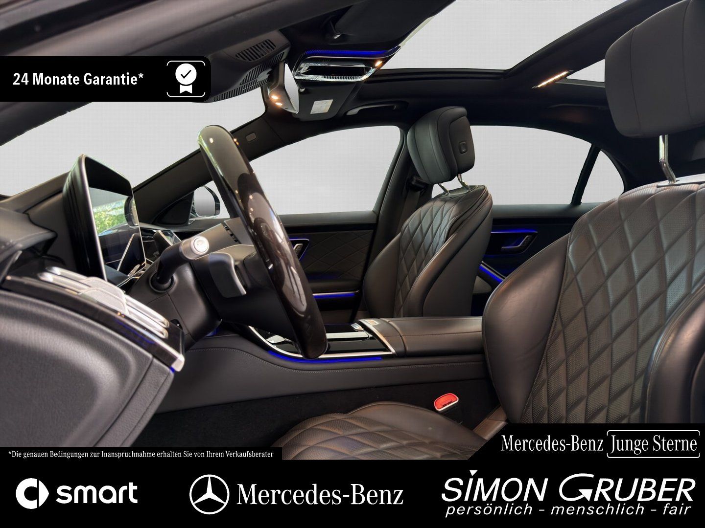 Fahrzeugabbildung Mercedes-Benz S 450 4M lang Pano Burm TV Nappa HUD Digital AHK