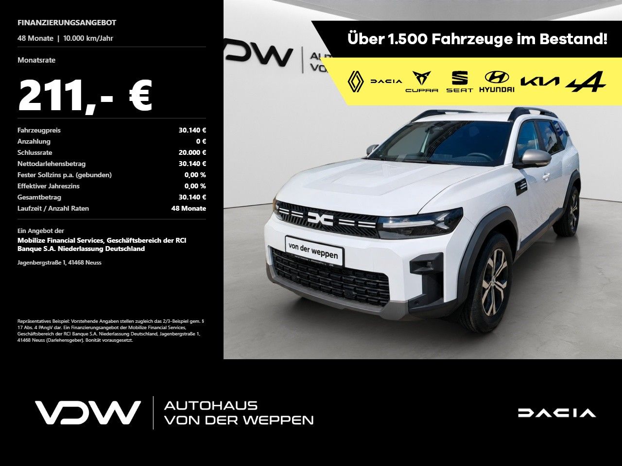 Dacia Bigster Expression Hybrid 155 *0% FINANZIERUNG*