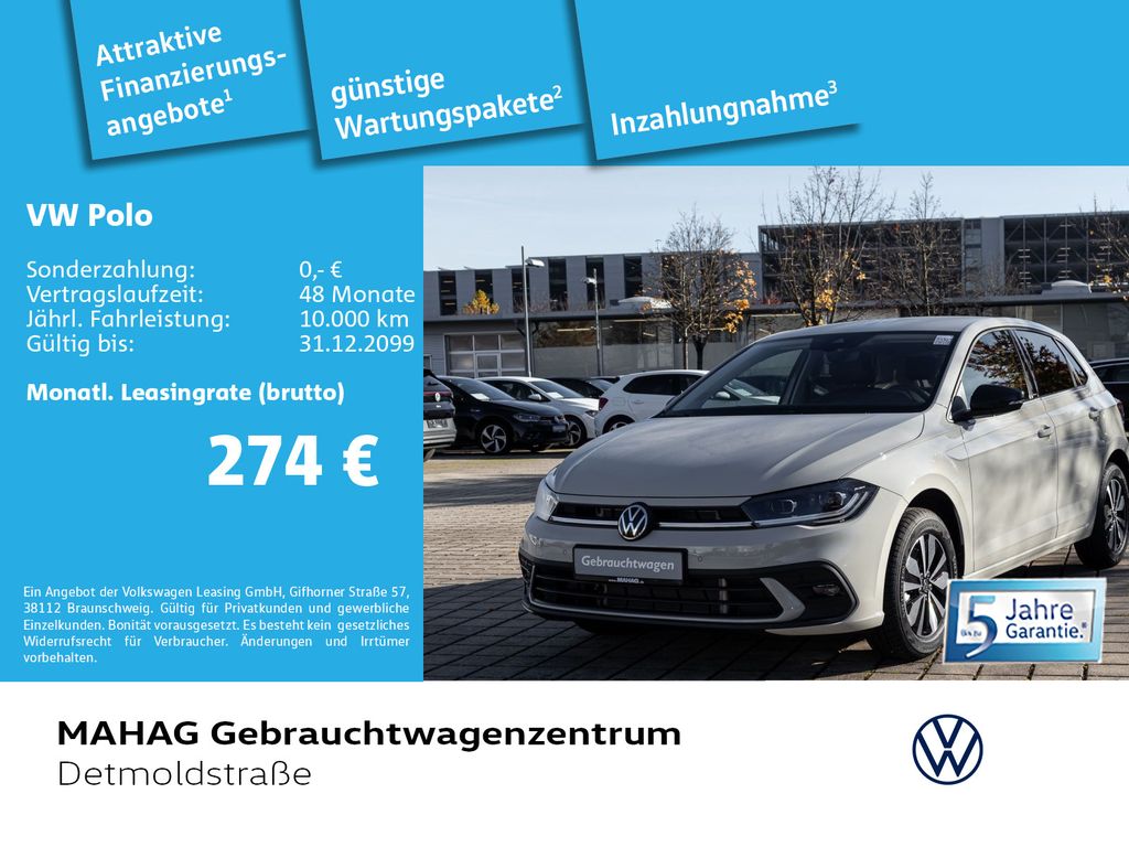 Volkswagen Polo 1.0 TSI GOAL Navi IQ.LIGHT Kamera DSG