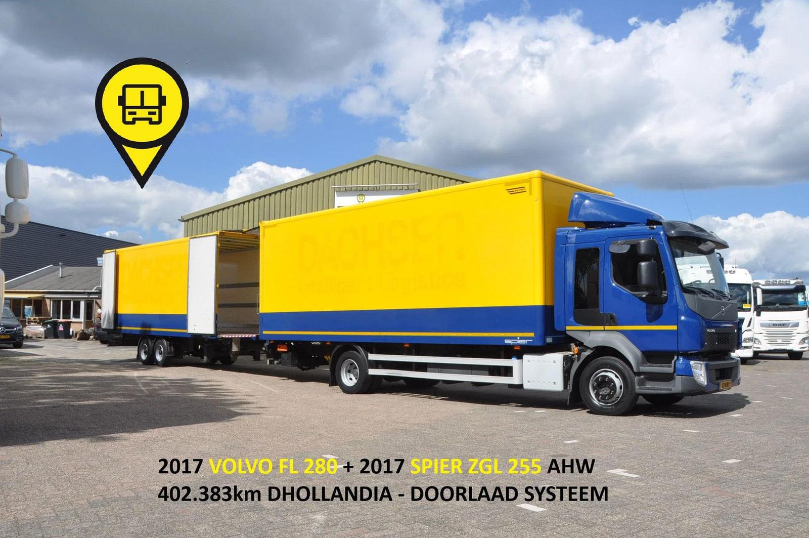 Volvo FL 280 DHOLLANDIA + SPIER 2x BPW - DOORLAAD - 20