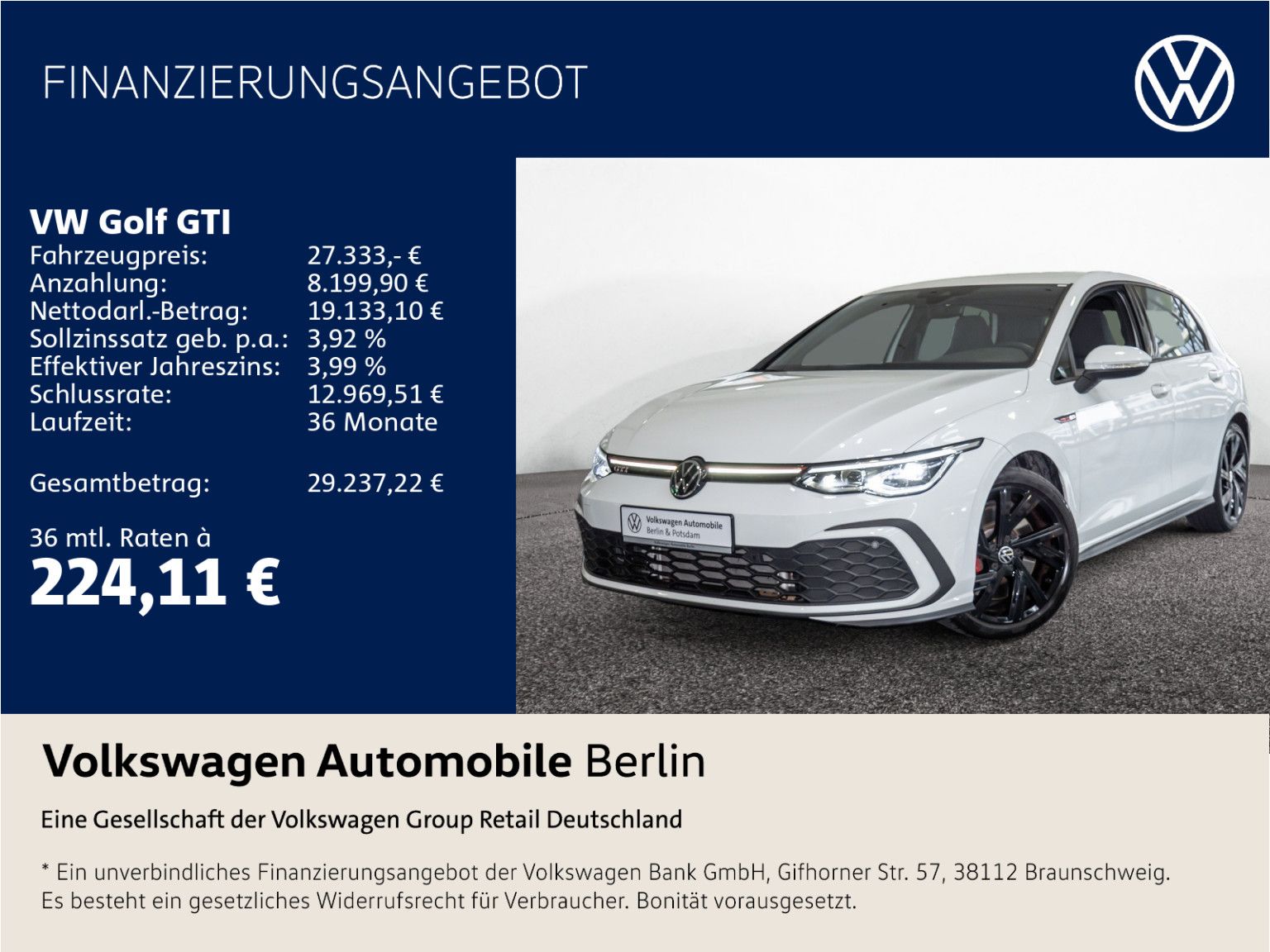 Volkswagen Golf VIII GTI 2.0 TSI Keyless LED-Plus APP SHZ