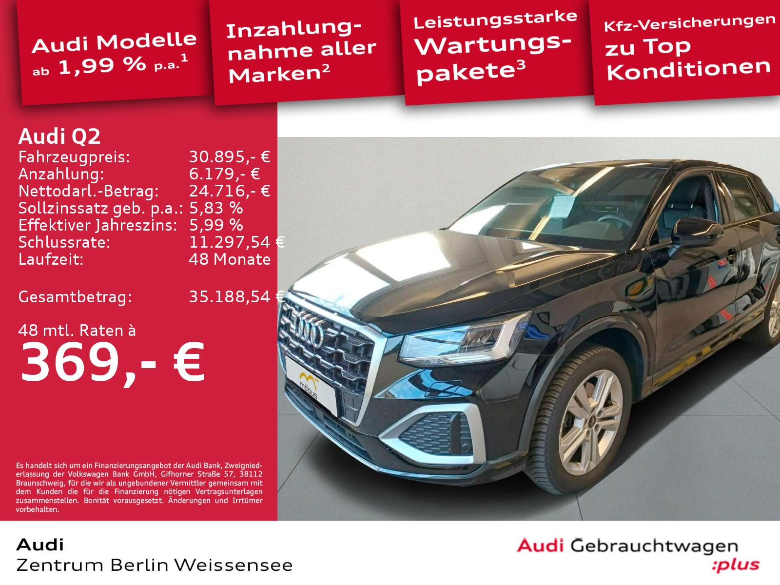 Audi Q2 40 TFSI S-TRO*QUA*S-LINE*GJR*LED*ACC*PANO*APP