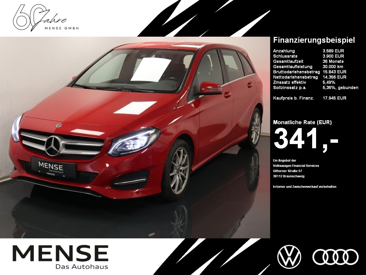 MERCEDES-BENZ B 250 Style Automatik LED|Navi|Facelift|Fernlich