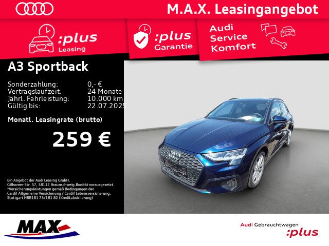 A3 Sportback 40 TFSI e LED+KAMERA+VC+NAVI+SITZHZ