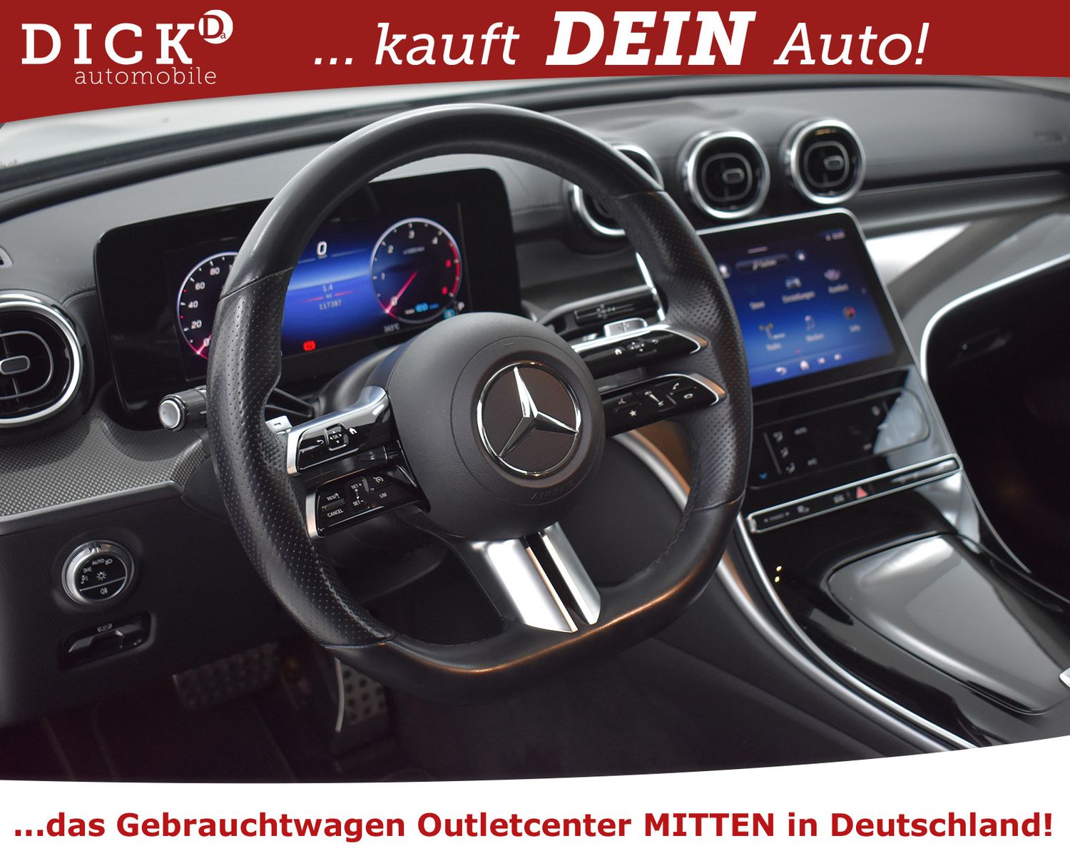 MERCEDES-BENZ C220d T 2X AMG Line NIGHT+KAM+ALCANT+LED+SHZ+18" - Image 10