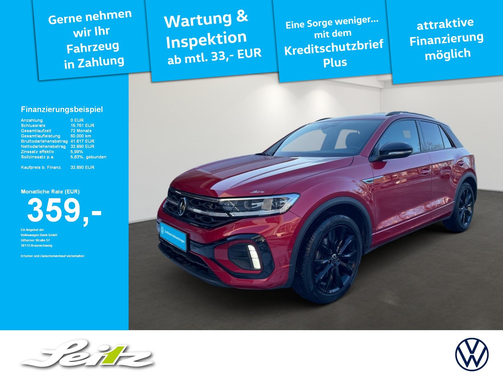 Volkswagen T-Roc 2.0 TDI 4M R-Line *AHK*MATRIX*KAMERA*NAVI*