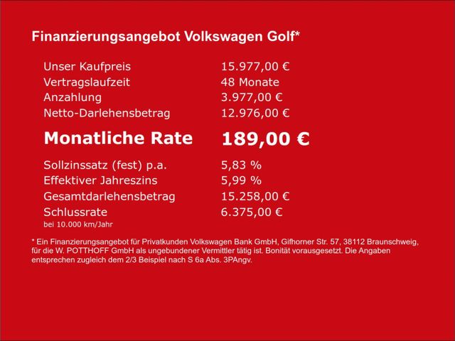 Volkswagen Golf e ACC LED Navi Wärmepumpe Sitzhzg