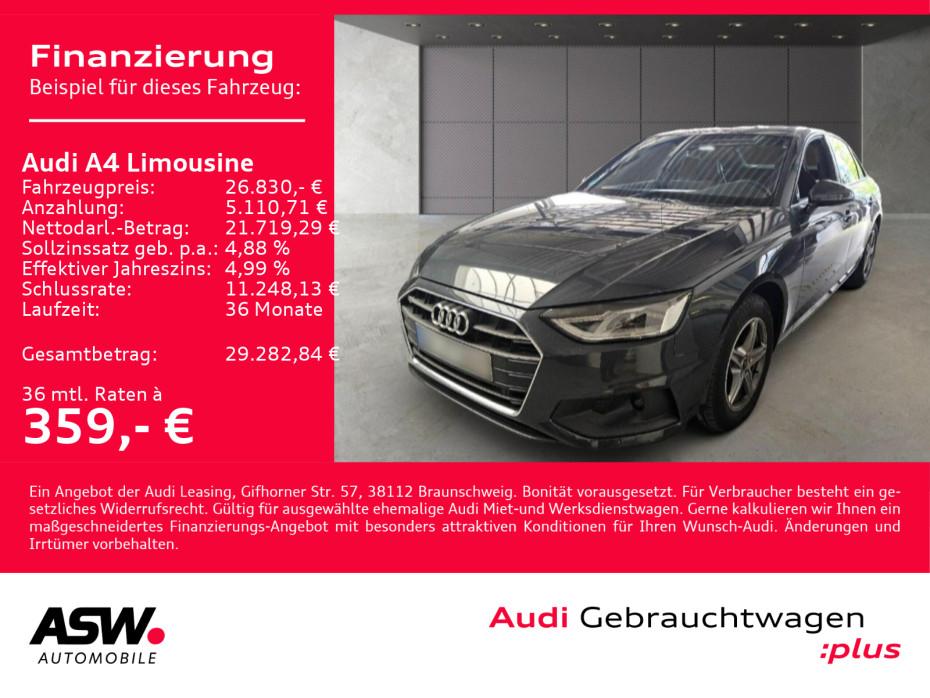 Audi A4 Limousine 35TDI S line Stron LED Navi PDC B&O