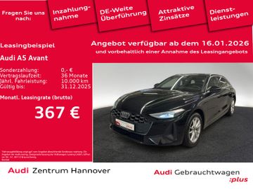Audi Leasingangebot: Audi A5 Avant TFSI AHK Rückfahrkamera Parkassistent