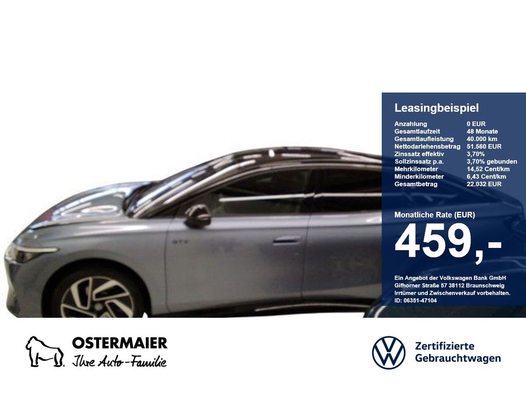 Volkswagen ID.7 GTX 340PS 4M NP.80T ACC.5J-G.WÄRMEPUMPE.AHK