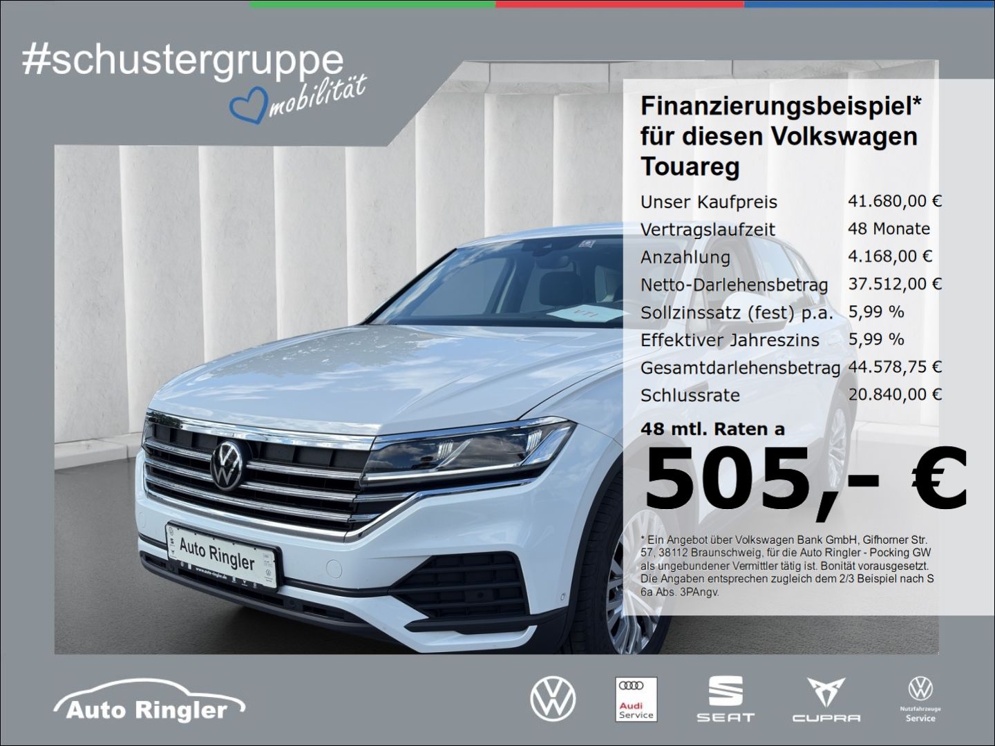 Volkswagen Touareg 4Motion LEDER+VIRTUAL+AHK