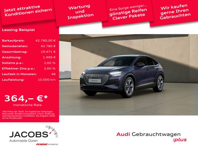 Audi Q4 e-tron Sportback 45 Wärmepumpe/AHK/20Zoll