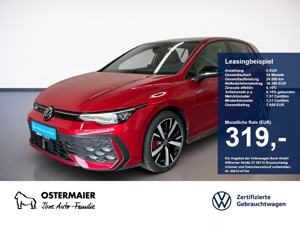 Abbildung Leasingangebot Volkswagen Golf VIII GTE BLACK HYBRID 272PS NP.62 AHK.PANO.
