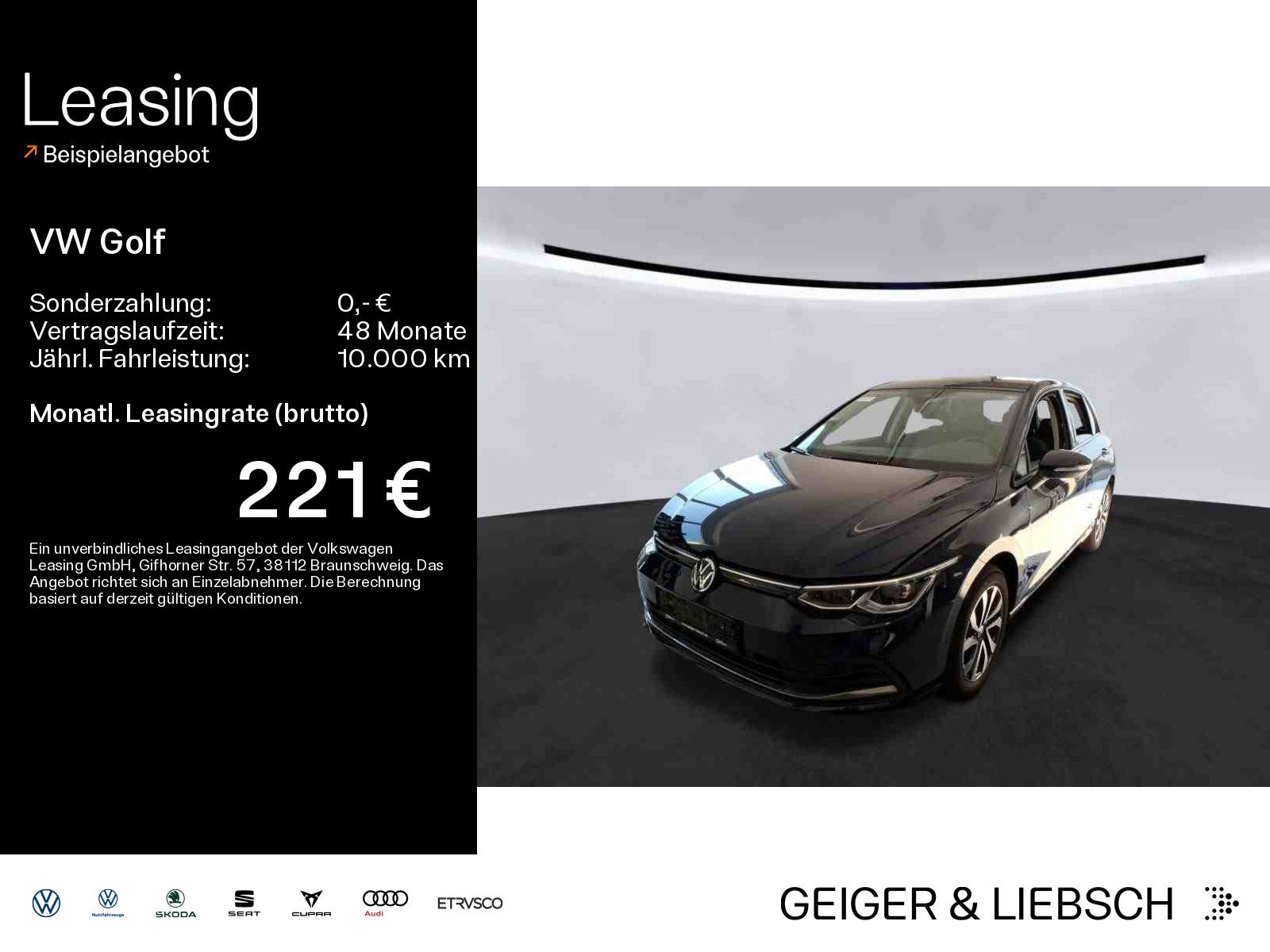 Volkswagen Golf VIII 1.5 TSI ACTIVE*IQ.LIGHT*PANO*KAMERA*PD