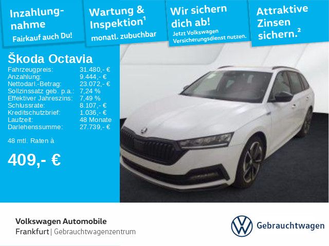 Skoda Octavia Combi 2.0 TSI DSG Sportline Navi LED Sch