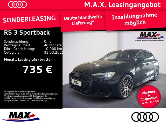 Audi RS 3 Sportback MATRIX+SAGA+280KM/H+SONOS+HUD