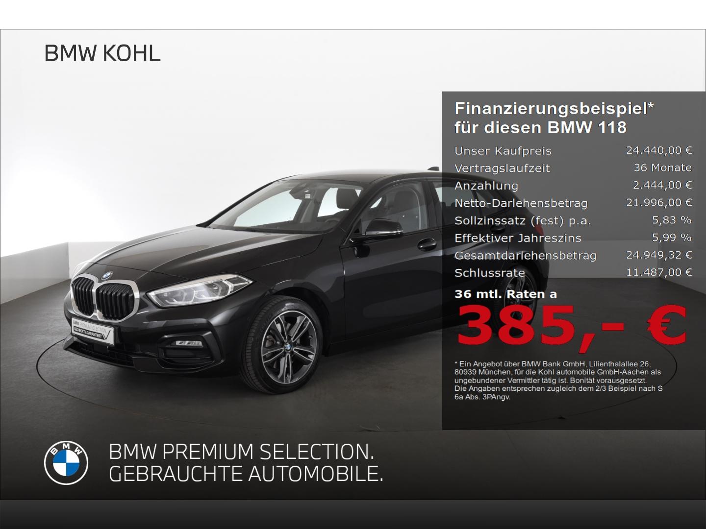 BMW 118 i Sport Line Lenkradheizung Anhängerkupplung