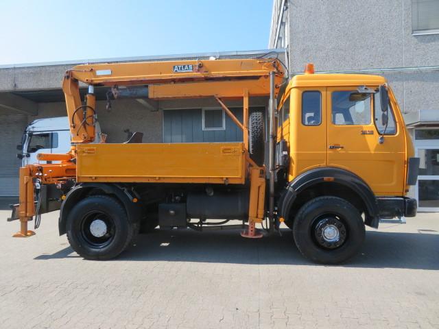Mercedes-Benz 1619 4x4 V6 Allrad Kran Atlas 4002 ,Schalter,Bla