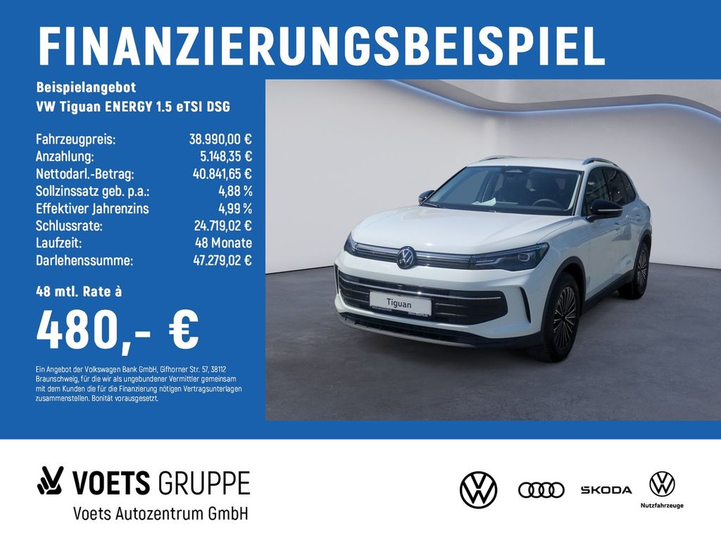 Tiguan ENERGY 1.5 eTSI DSG TRAVELASSIST+KEYLESS