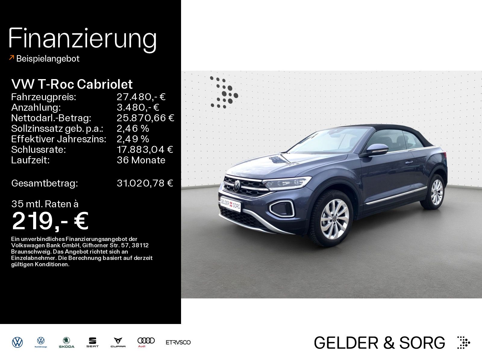 Volkswagen T-Roc Cabriolet Style 1.0 TSI RFK*ACC*AHK*Digita