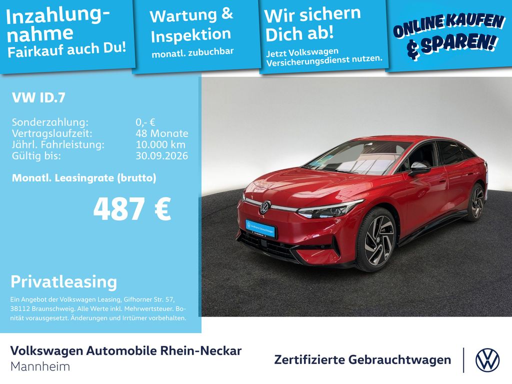 ID.7 Pro 210kW GAR 2030 Navi AHK Kamera uvm