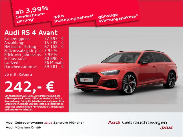 Audi RS4 Avant tiptr. Pano/AHK/Matrix/Sportabgas/280k