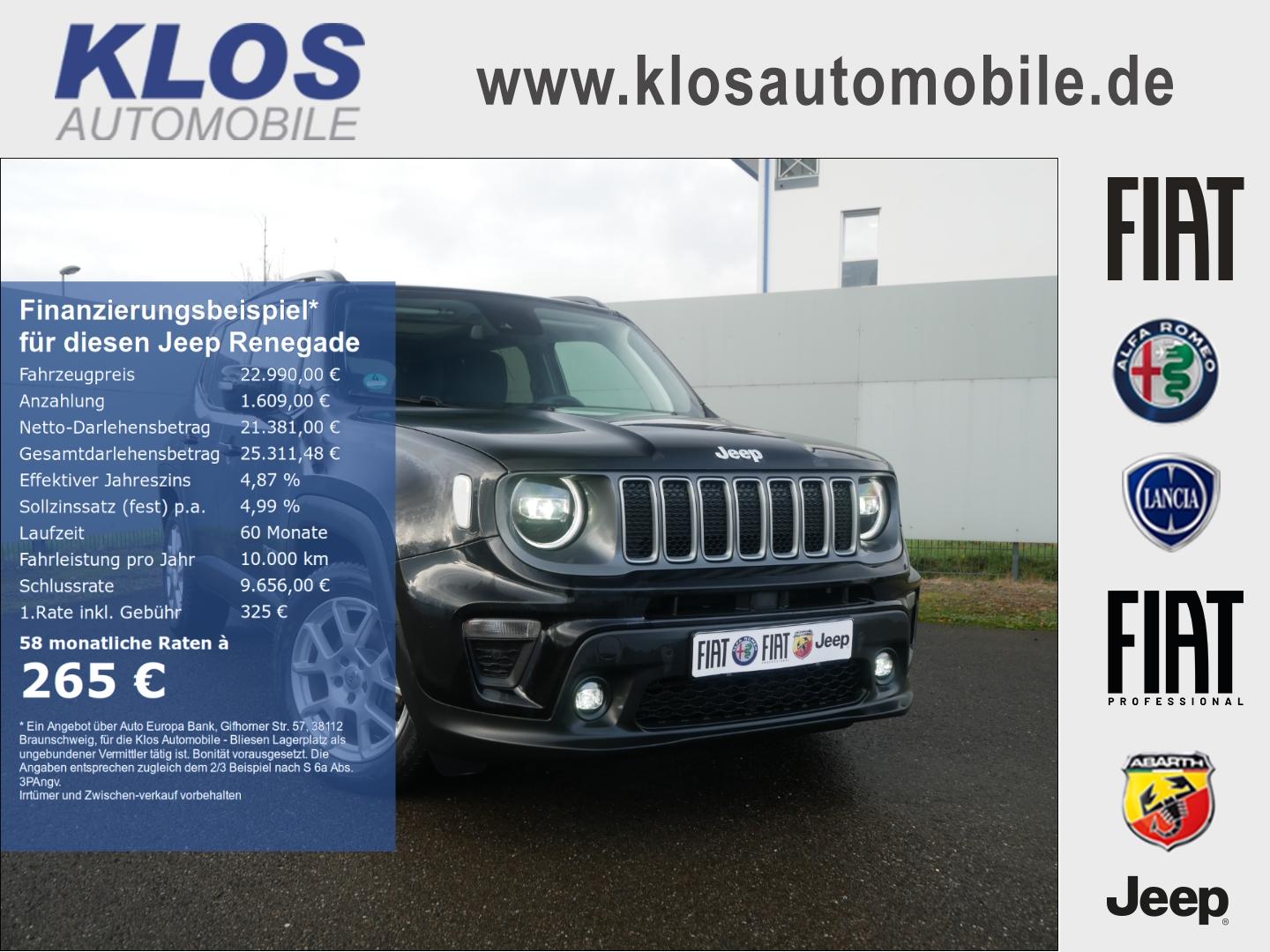 Jeep Renegade LIMITED e-HYBRID 1.5 GSE T4 48V 130PS D
