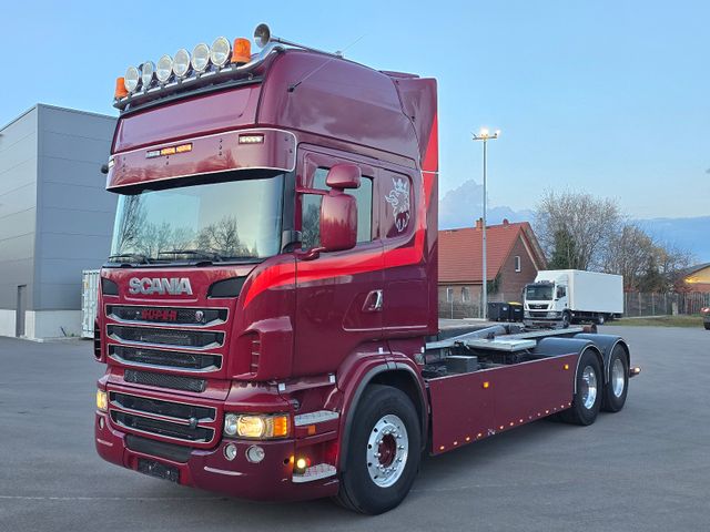 Scania R 560 LB 6x2 HSZ Abrollkip. VDL Blatt-Blatt-Lift