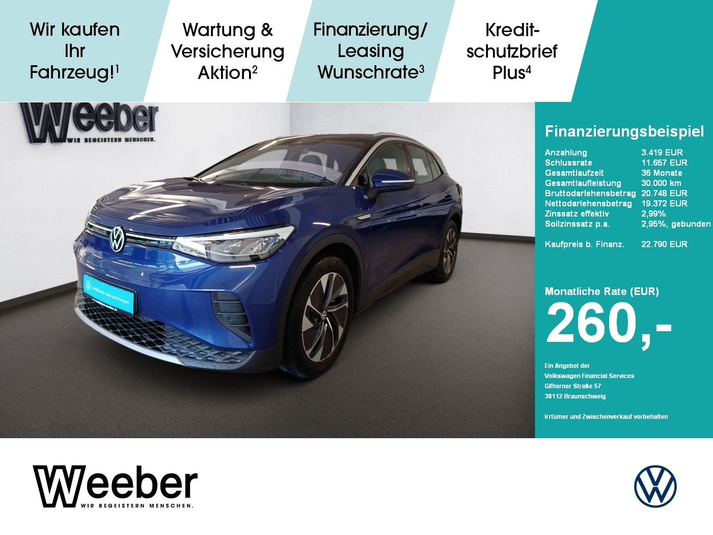 VW ID.4 Pure Performance *KAMERA*NAVI*ACC*KESSY*
