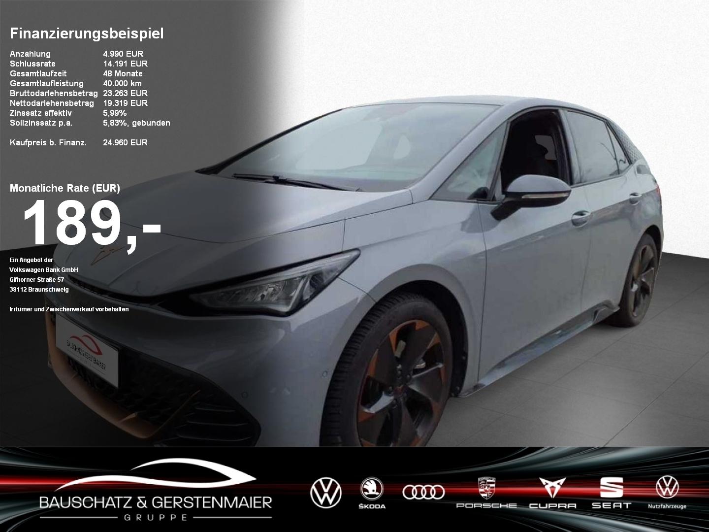 Cupra Born 170 kW *LED*NAVI*RFK*ACC* PDC SpurH AUT Kli