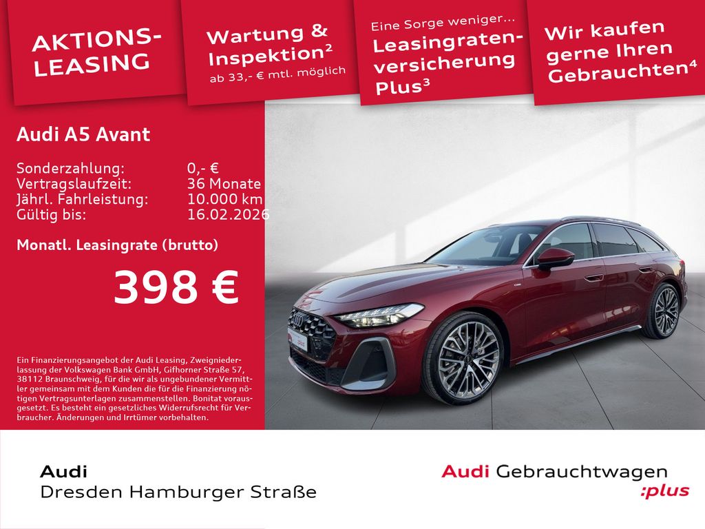 A5 Avant 2.0 TFSI Tech S line LED AHZV S tronic