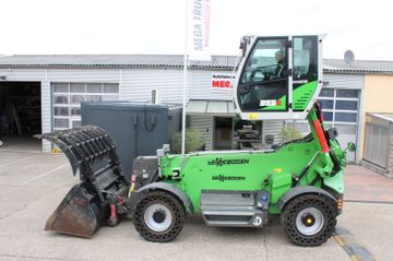 SENNEBOGEN 355 E-Vollgummireifen-Greifschaufel-Teleskop-TOP