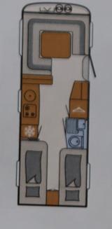 Dethleffs Besonderer Wohnwagen mit 2 Einzelbetten 