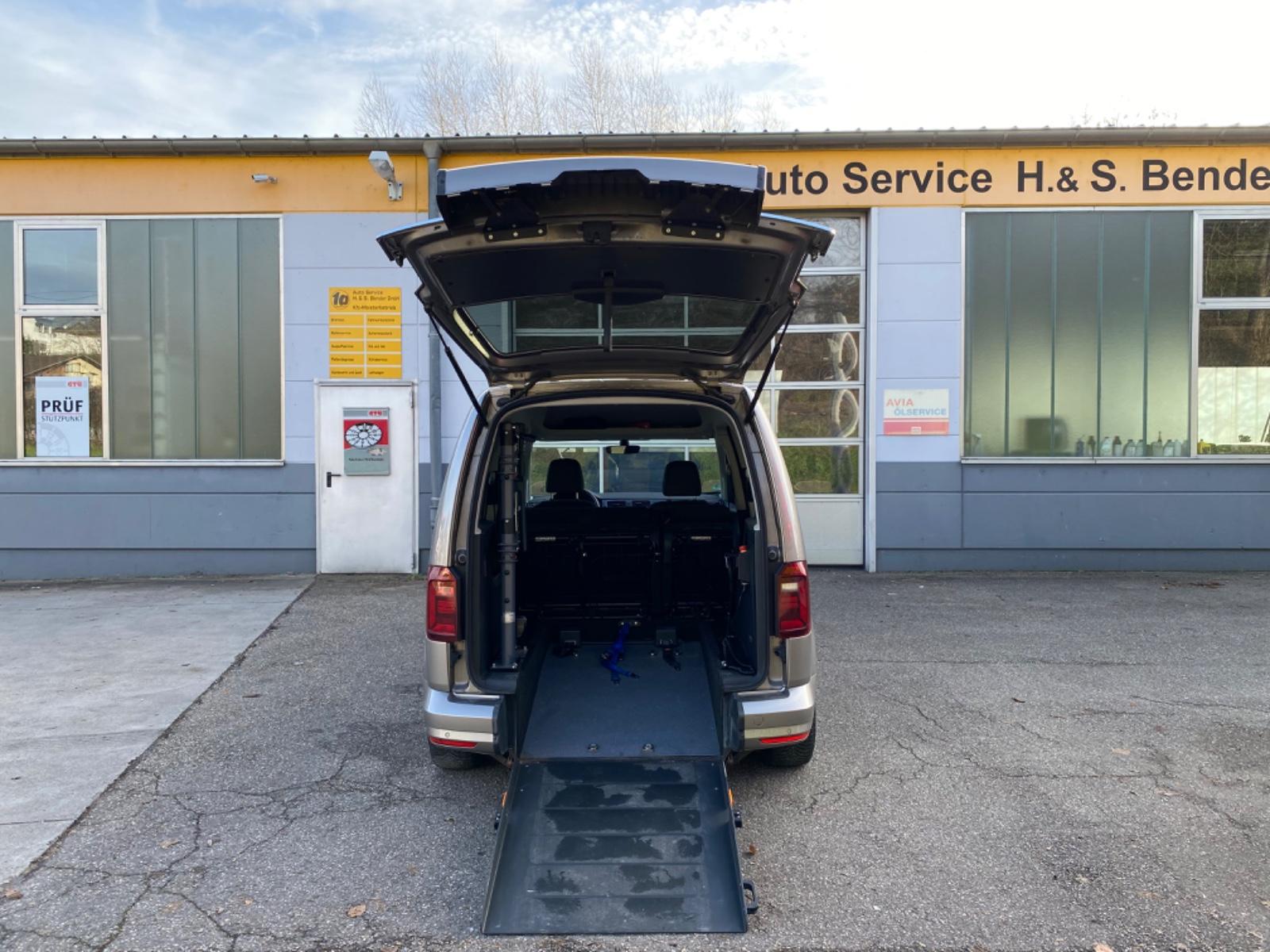 Volkswagen Caddy Highline-Rollirampe+FutureSafe+Seilwinde