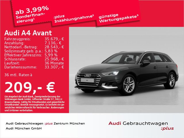 Audi A4 Avant 35 TFSI S tronic advanced ACC/Virtual+/