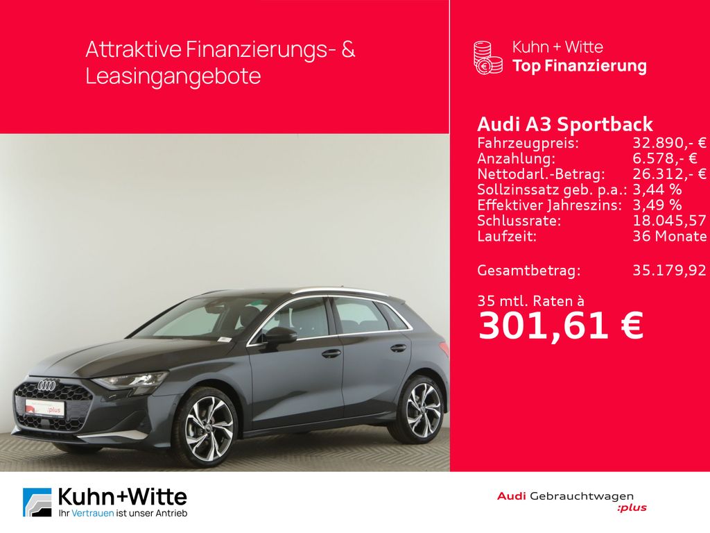 A3 Sportback 30 TFSI  advanced LED+RFK+StandH