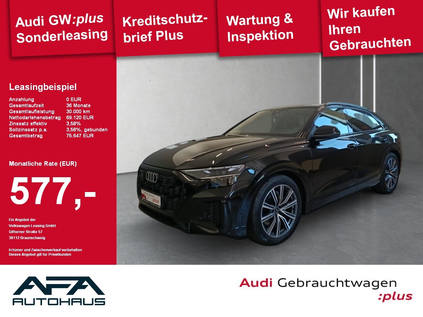 Audi Q8 45 TDI quattro tiptr. Luft*AHK*Matrix*Leder