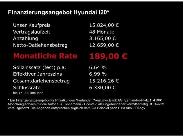 i20 FACELIFT SELECT+NAVI+RÜCKFAHRKAMERA+PARKPILO